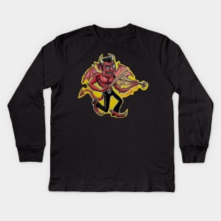 devil's fiddle Kids Long Sleeve T-Shirt